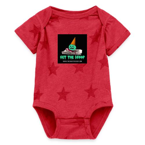 New Green Scoop - Baby 5 Star Print One Piece