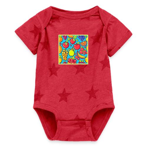 Fruitful Pattern Design - Baby 5 Star Print One Piece