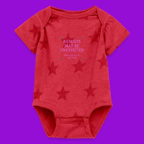 Results - Neon Purple - Baby 5 Star Print One Piece