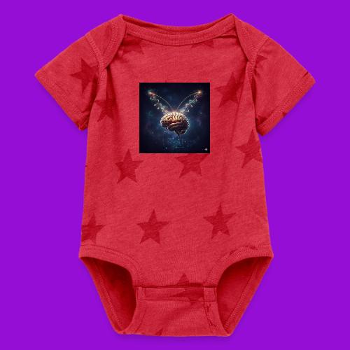 BrainTeas - Baby 5 Star Print One Piece