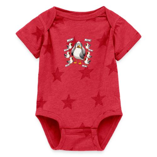 Seagull Mom Chaos - Baby 5 Star Print One Piece