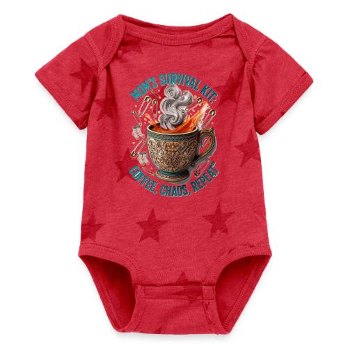 Mom's Survival Kit Tee | Coffee Chaos - Baby 5 Star Print One Piece