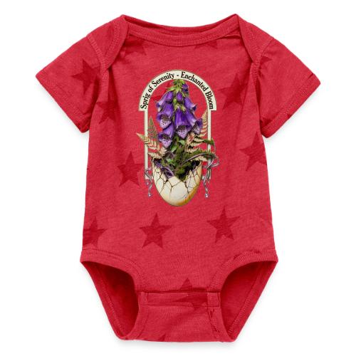 Spring Serenity Foxglove Tee, Easter Gift for wife - Baby 5 Star Print One Piece
