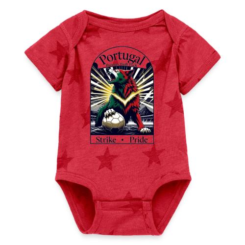 Portugal Iberian Wolf Soccer T Shirt, Pride Gift - Baby 5 Star Print One Piece