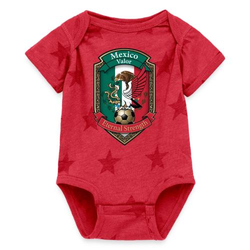 Mexico Eagle Valor T-Shirt, Pride Badge Gift - Baby 5 Star Print One Piece