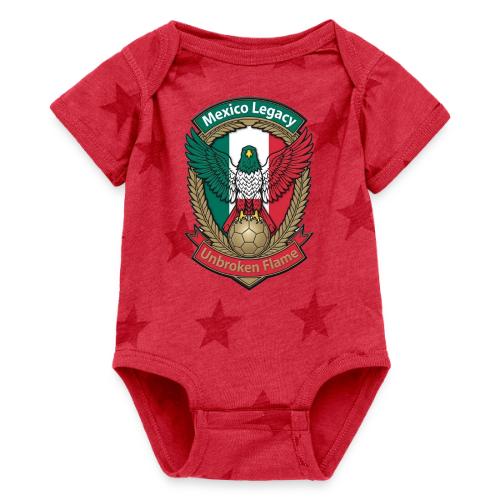 Mexico Eagle Legacy T-Shirt, Mexican Pride Gift - Baby 5 Star Print One Piece