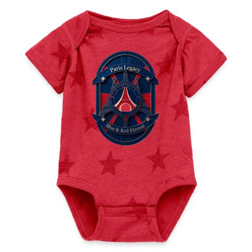 Paris Pride Heritage T Shirt, Soccer Fan Gift - Baby 5 Star Print One Piece