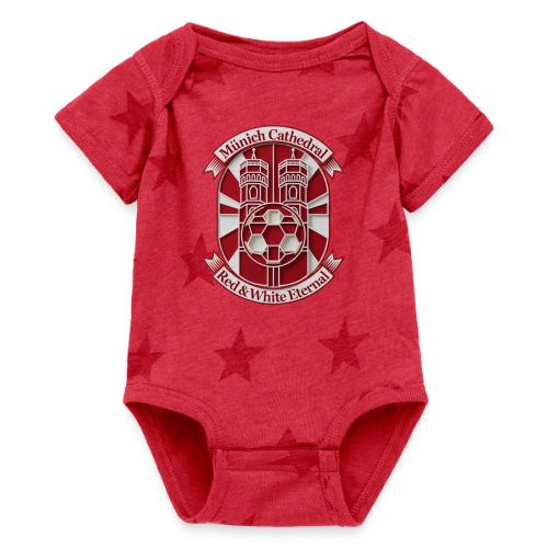 Munich Cathedral T Shirt, German Football Fan Gift - Baby 5 Star Print One Piece