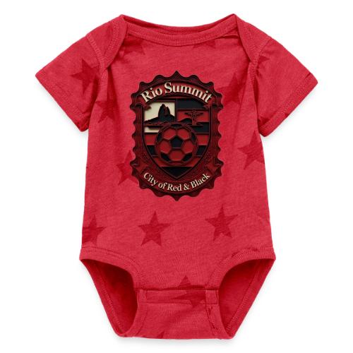 Flamengo Scarlet Summit T-Shirt, Football Gift - Baby 5 Star Print One Piece