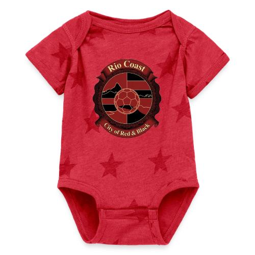Flamengo Rio Coast T Shirt, Football Pride Gift - Baby 5 Star Print One Piece