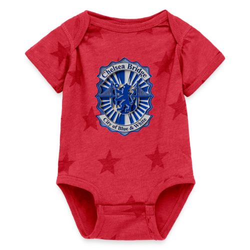 Chelsea Blue Bridge T Shirt, Soccer Fan Gift - Baby 5 Star Print One Piece