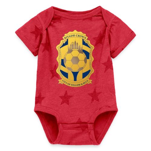 Riyadh Crown T Shirt, Modern Desert Pride Gift - Baby 5 Star Print One Piece