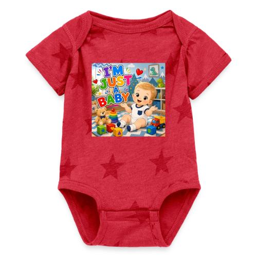 I'm Just A Baby -Boy-W - Baby 5 Star Print One Piece
