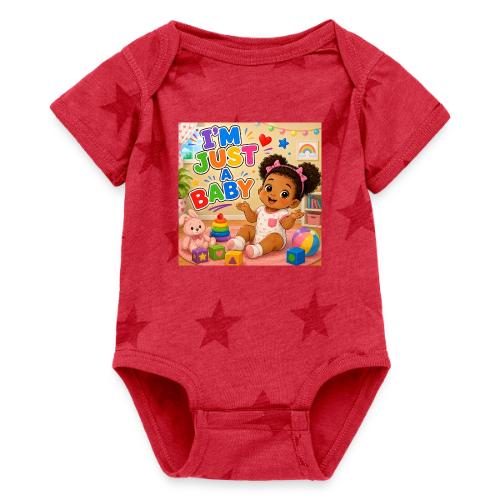 I'm Just A Baby -Girl-B - Baby 5 Star Print One Piece