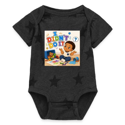 I Didn't Do It - Boy-B - Baby 5 Star Print One Piece