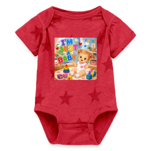 I'm Just A Baby -Girl-W - Baby 5 Star Print One Piece