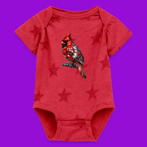 Silver Cardinal - Baby 5 Star Print One Piece