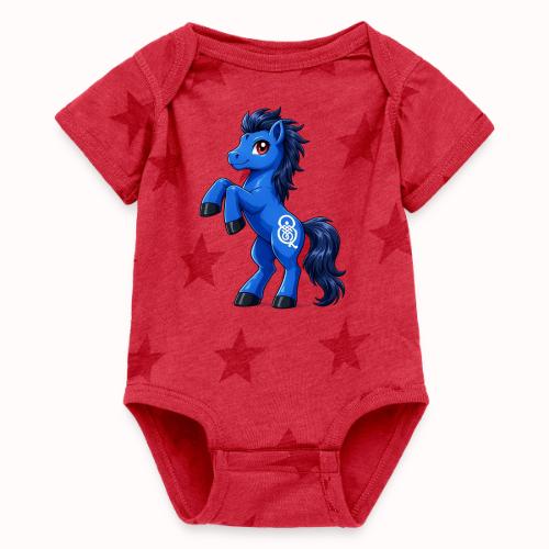 My first blucifer - Baby 5 Star Print One Piece