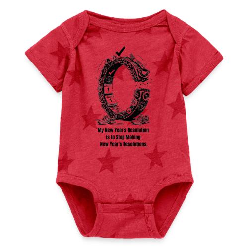 The Resolution Loop - Sarcastic New Year's T-Shirt - Baby 5 Star Print One Piece