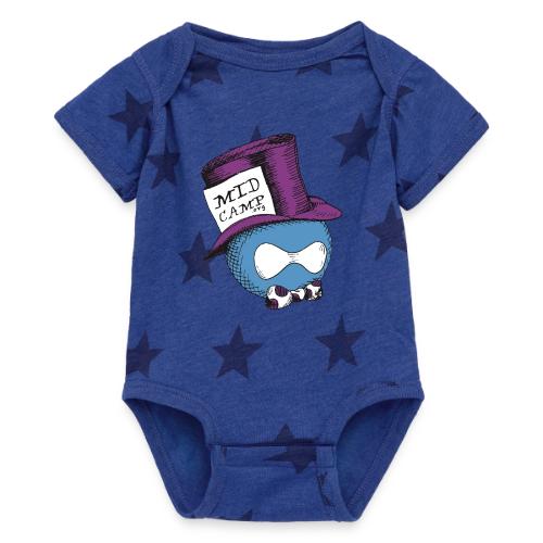 MidCamp Hatter - Purple - Baby 5 Star Print One Piece