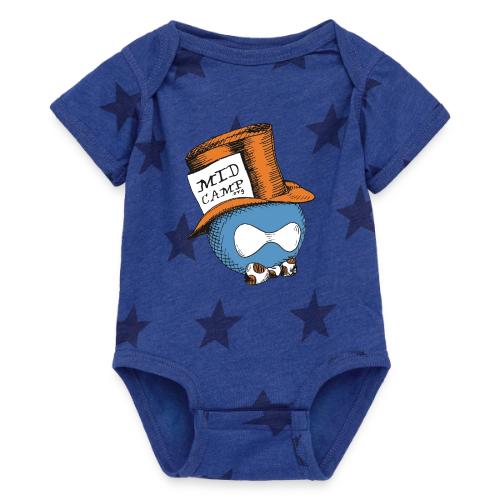 MidCamp Hatter - Orange - Baby 5 Star Print One Piece