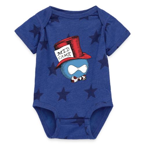 MidCamp Hatter - Red - Baby 5 Star Print One Piece