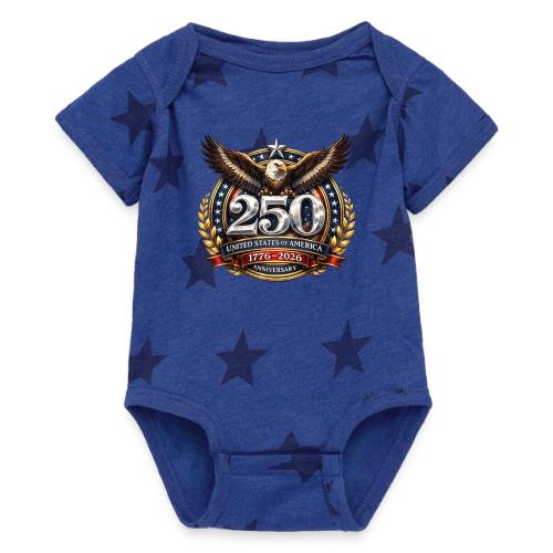 American Eagle USA 250th Anniversary 1776–2026 - Baby 5 Star Print One Piece