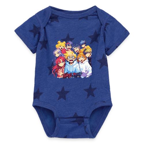 Thrill Rush Anime Squad Streetwear - Baby 5 Star Print One Piece