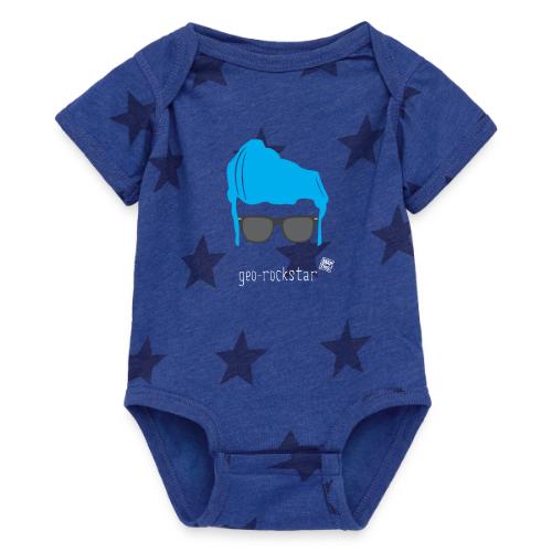 Geo Rockstar (him) - Baby 5 Star Print One Piece