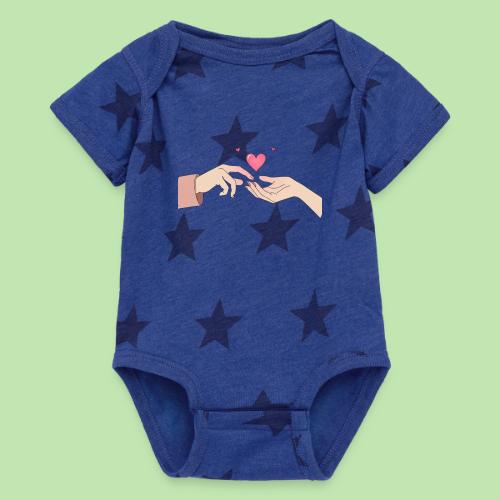 Valentine’s Touch - Baby 5 Star Print One Piece