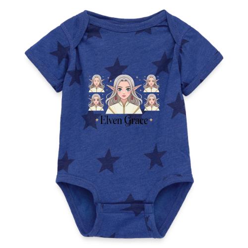 Elven Grace Fantasy Elf Maiden Graphic Magic - Baby 5 Star Print One Piece