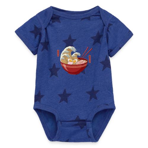 The Great Wave of Ramen - Baby 5 Star Print One Piece