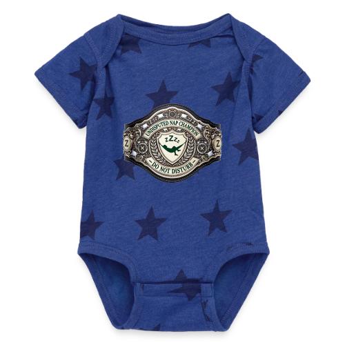 Nap Champion Belt T Shirt - Baby 5 Star Print One Piece