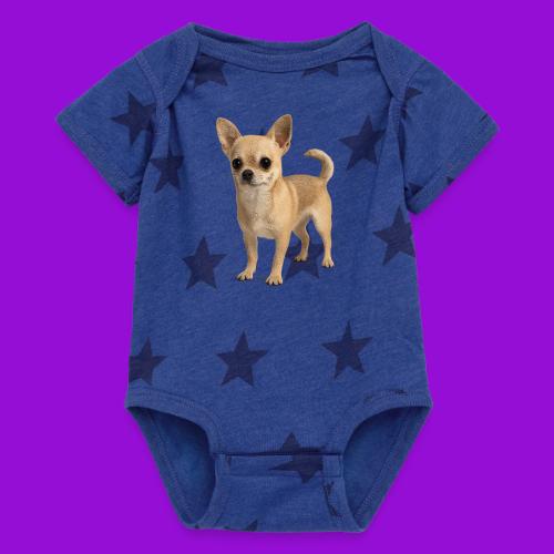 Chihuahua - Baby 5 Star Print One Piece