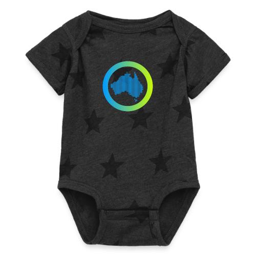 Gradient Symbol Only - Baby 5 Star Print One Piece