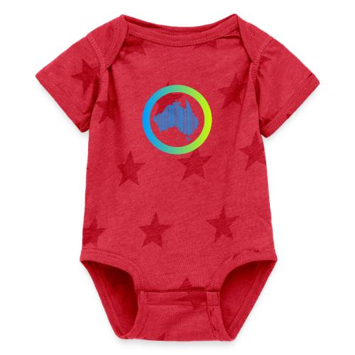 Gradient Symbol Only - Baby 5 Star Print One Piece
