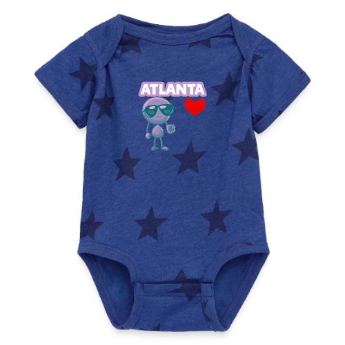 Smoon City_Atlanta - Baby 5 Star Print One Piece