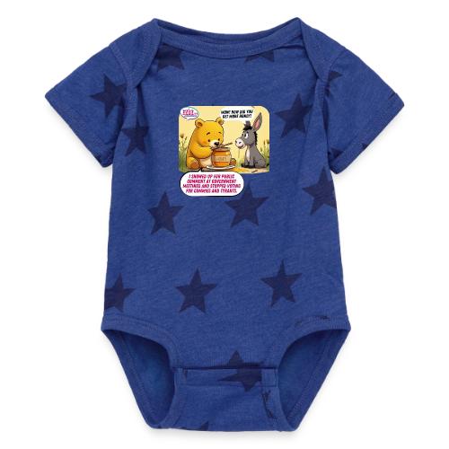 Honey Bear - Fire Tyrants - Baby 5 Star Print One Piece