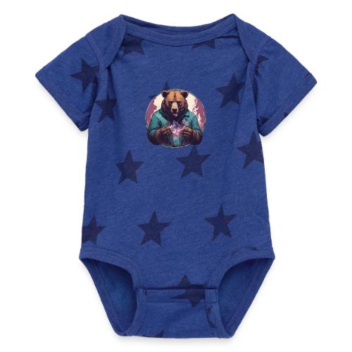 Magical Bear - Baby 5 Star Print One Piece