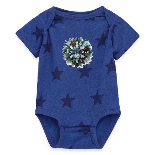 Intricate Frozen Evergreen T-Shirt - Baby 5 Star Print One Piece