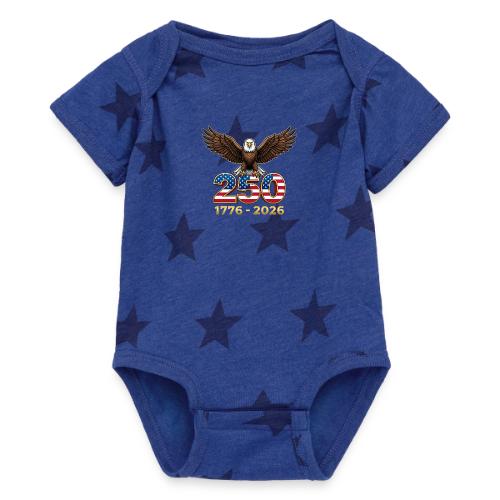 Eagle 250th Anniversary 1776-2026 - Baby 5 Star Print One Piece