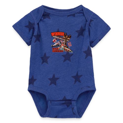 Kyle Cummins #LetsRaceTwo Winner - Baby 5 Star Print One Piece
