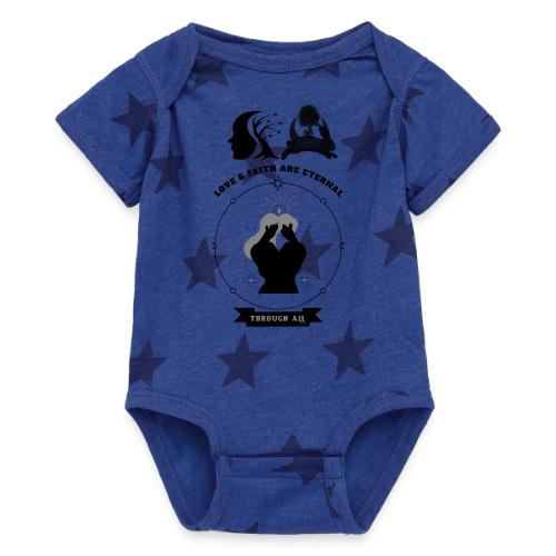 Love & Faith - Baby 5 Star Print One Piece