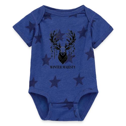 Majestic Reindeer T-Shirt, Poster, & Mug - Baby 5 Star Print One Piece