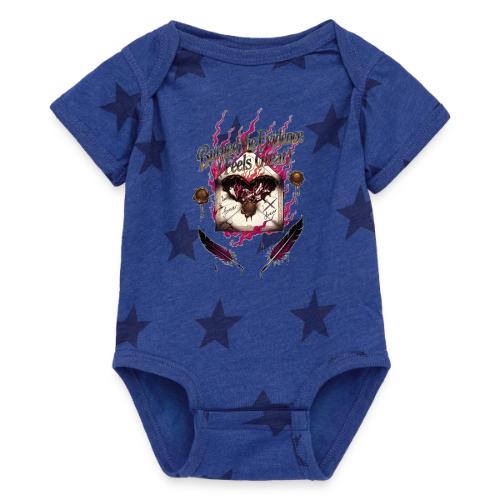 Burned the Evidence Feels Great T-Shirt - Baby 5 Star Print One Piece