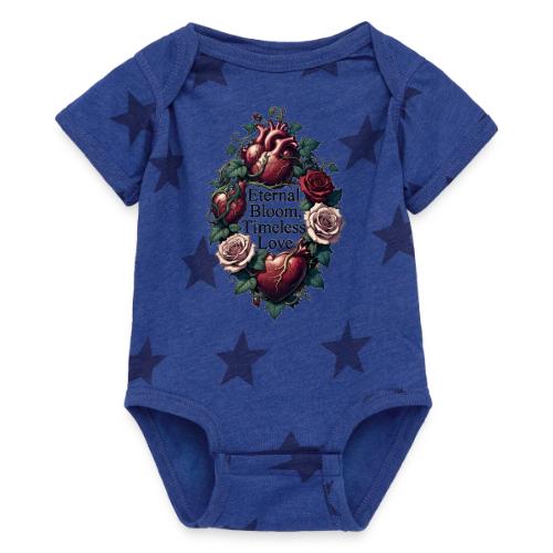 Eternal Bloom Timeless Love Entwined Hearts T-Shir - Baby 5 Star Print One Piece