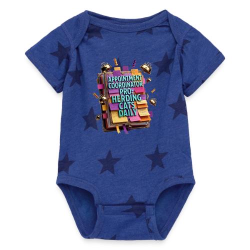 Appointment Coordinator Pro T-Shirt | Herding Cats - Baby 5 Star Print One Piece