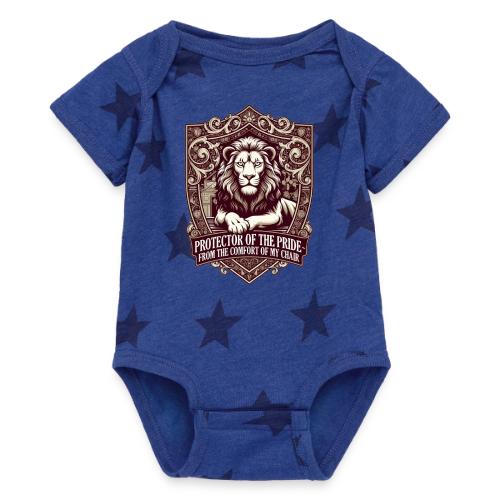 Protector of the Pride T Shirt, Sarcastic Dad Gif - Baby 5 Star Print One Piece