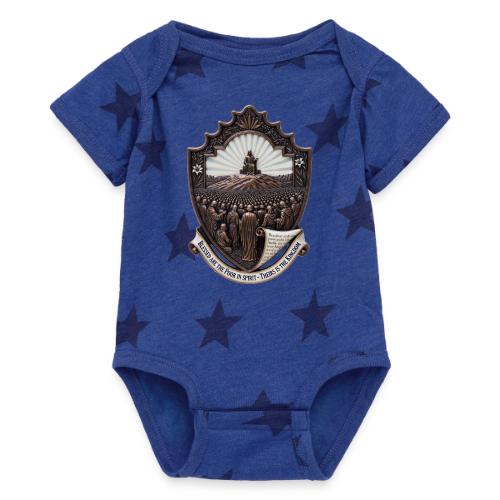 Sermon on the Mount T Shirt, Christian Faith Gift - Baby 5 Star Print One Piece