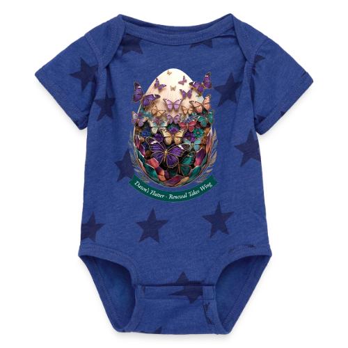 Easter Dawn's Flutter Butterfly T Shirt, Gift - Baby 5 Star Print One Piece